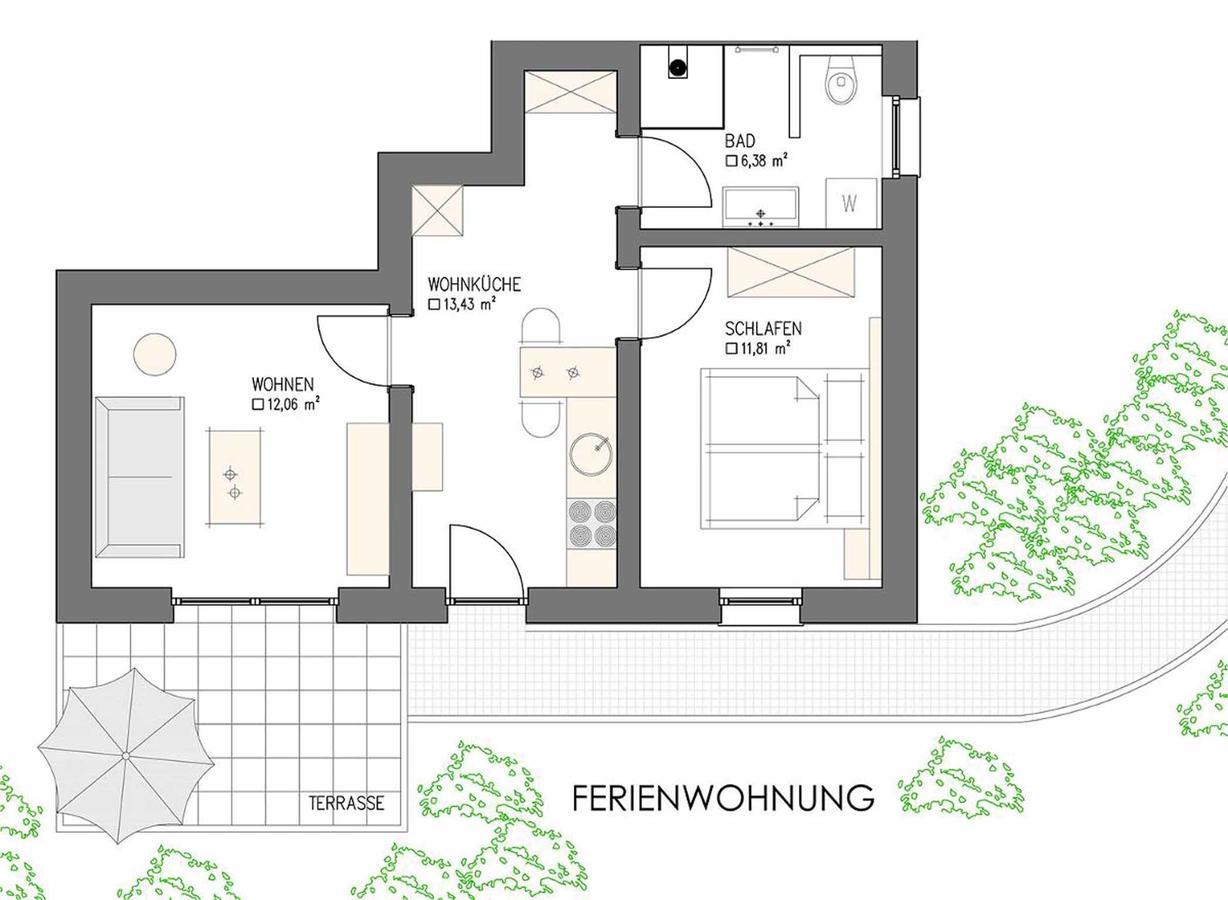 Ferienwohnung Am Woid - Herrliche Alleinlage - Vegane Einrichtung 瓦尔德基兴 外观 照片